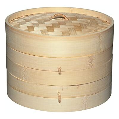 KitchenCraft World Of Flavours stoommand van bamboe, 2 etages, 20 cm, beige KitchenCraft World Of Flavours stoommand van bamboe, 2 etages, 20 cm, beige