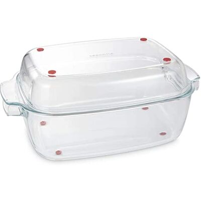 Tescoma 629090 GrandChef braadpan rechthoekig met deksel, glas, 40 x 26 cm Tescoma 629090 GrandChef braadpan rechthoekig met deksel, glas, 40 x 26 cm