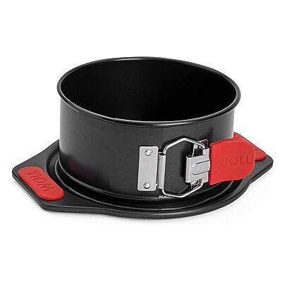 Woll Bakeware springvorm Ø 15 cm taartvorm met lekvrije bodem en siliconen handgrepen PFAS-vrij gealuminiseerd staal tot 230 °C zwart Woll Bakeware springvorm Ø 15 cm taartvorm met lekvrije bodem en siliconen handgrepen PFAS-vrij gealuminiseerd staal tot 230 °C zwart