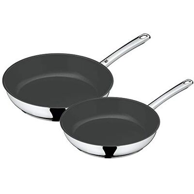 WMF 741609990 Devil koekenpan RVS zilver 28 cm 2 stuks WMF 741609990 Devil koekenpan RVS zilver 28 cm 2 stuks