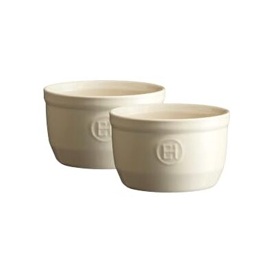 Emile Henry Set van 2 schaaltjes nr. 10 x 10 x 6 cm Emile Henry Set van 2 schaaltjes nr. 10 x 10 x 6 cm