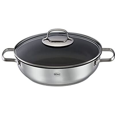 RÖSLE Elegance roestvrijstalen braadpan 28 cm, 28 x 28 x 20 cm 13163 RÖSLE Elegance roestvrijstalen braadpan 28 cm, 28 x 28 x 20 cm 13163