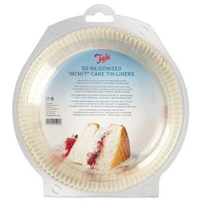 Tala Bakvellen van siliconen, anti-aanbaklaag voor snel en eenvoudig losmaken, ideaal voor brood en cake, diameter 18 cm Tala Bakvellen van siliconen, anti-aanbaklaag voor snel en eenvoudig losmaken, ideaal voor brood en cake, diameter 18 cm