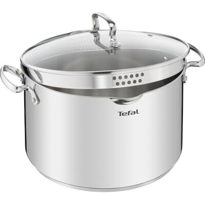 Tefal Duetto G7196455 kookpan, roestvrij staal, 18/10, 28 cm, geschikt voor inductie, 10 liter, vaatwasmachinebestendig Tefal Duetto G7196455 kookpan, roestvrij staal, 18/10, 28 cm, geschikt voor inductie, 10 liter, vaatwasmachinebestendig