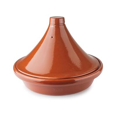IBILI Tajine Natuurlijk Bruin 28 cm Natuurlijke modder geëmailleerd, deksel met gat IBILI Tajine Natuurlijk Bruin 28 cm Natuurlijke modder geëmailleerd, deksel met gat