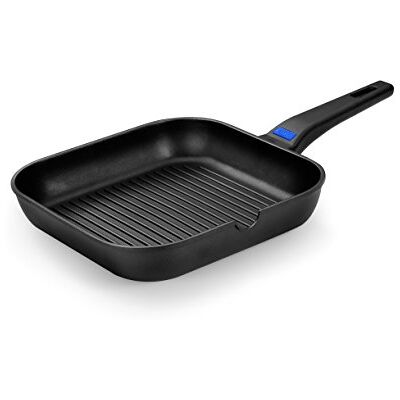 Monix Solid Vierkante grill 24 cm van gegoten aluminium met antiaanbaklaag, innovaties zonder PFOA, compatibel met alle warmtebronnen inbegrepen Monix Solid Vierkante grill 24 cm van gegoten aluminium met antiaanbaklaag, innovaties zonder PFOA, compatibel met alle warmtebronnen inbegrepen