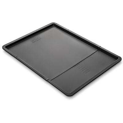 Zenker Perfect Black Bakplaat en koekjesplaat, 37-52 cm, verstelbaar, plaatstaal met dubbele antiaanbaklaag, hittebestendig +230 °C, Made in Germany Zenker Perfect Black Bakplaat en koekjesplaat, 37-52 cm, verstelbaar, plaatstaal met dubbele antiaanbaklaag, hittebestendig +230 °C, Made in Germany