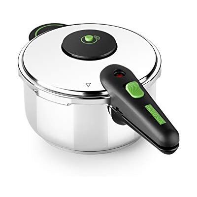 Monix Presto Snelkookpan, 4 l, roestvrij staal 18/10, compatibel met alle warmtebronnen, inductie inbegrepen Monix Presto Snelkookpan, 4 l, roestvrij staal 18/10, compatibel met alle warmtebronnen, inductie inbegrepen