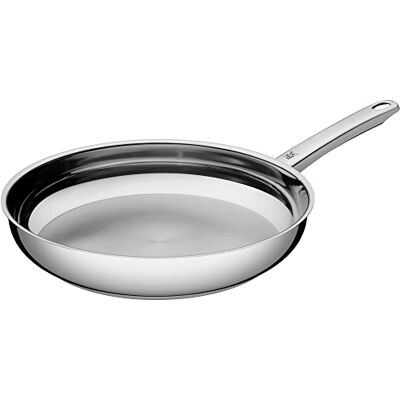 WMF Professionele braadpan van roestvrij staal, 20 cm, inductie, zonder Cromargan roestvrijstalen coating, ovenbestendig, zilver WMF Professionele braadpan van roestvrij staal, 20 cm, inductie, zonder Cromargan roestvrijstalen coating, ovenbestendig, zilver