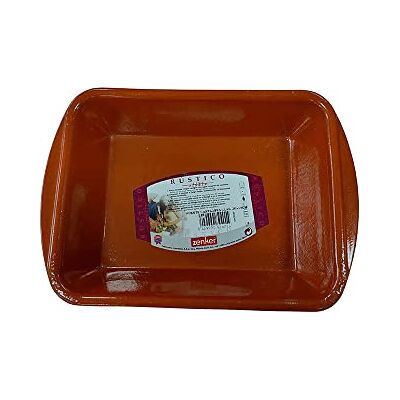 Fackelmann Klassieke ovenschaal, keramiek, bruin, 20 x 14 x 4 cm Fackelmann Klassieke ovenschaal, keramiek, bruin, 20 x 14 x 4 cm