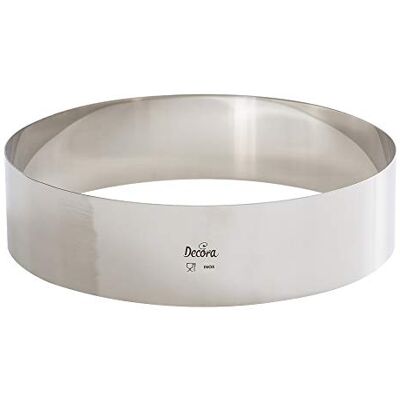 Decora 0063753 frame cirkel, roestvrij staal, diameter 28 x 6 cm, zilverkleurig Decora 0063753 frame cirkel, roestvrij staal, diameter 28 x 6 cm, zilverkleurig