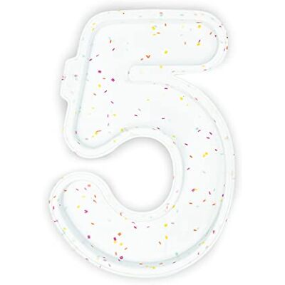 CÉCOA CECOA • Set van 2 siliconen vormen • Layer Cake & Number Cake • cijfer 5 • anti-aanbaklaag en gemakkelijk te verwijderen • creatief gebak en verjaardagen CÉCOA CECOA • Set van 2 siliconen vormen • Layer Cake & Number Cake • cijfer 5 • anti-aanbaklaag en gemakkelijk te verwijderen • creatief gebak en verjaardagen