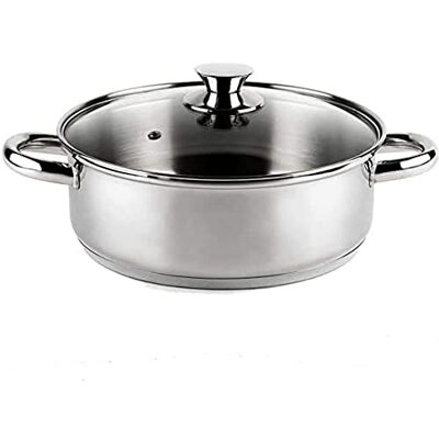VIER CI14 Steelpan, diameter 14 cm, roestvrij staal 18/10, inductie VIER CI14 Steelpan, diameter 14 cm, roestvrij staal 18/10, inductie
