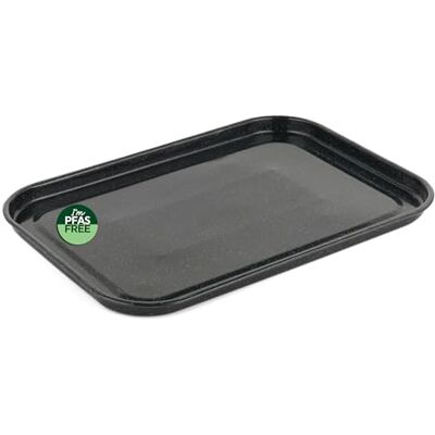 Salter BW12812EU7 Non-Stick Baking Tray 36 cm Glas Enamel Coated Steel Flat Oven Pan, Large Oven Sheet, Bakware voor Baken/Roasting, PFAS-vrij, Easy Clean, Vaatwasmachinebestendig, Oven Veilig tot 230 °C Salter BW12812EU7 Non-Stick Baking Tray 36 cm Glas Enamel Coated Steel Flat Oven Pan, Large Oven Sheet, Bakware voor Baken/Roasting, PFAS-vrij, Easy Clean, Vaatwasmachinebestendig, Oven Veilig tot 230 °C