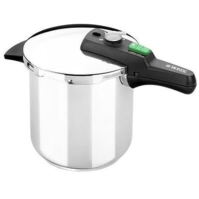 Monix Quick Set van 2 snelkookpannen 4 + 6 liter, roestvrij staal 18/10, compatibel met alle warmtebronnen, inductie inbegrepen Monix Quick Set van 2 snelkookpannen 4 + 6 liter, roestvrij staal 18/10, compatibel met alle warmtebronnen, inductie inbegrepen