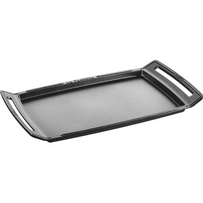 STAUB Grillplaat van gietijzer, rechthoekig, 38 x 25 cm, mat zwart STAUB Grillplaat van gietijzer, rechthoekig, 38 x 25 cm, mat zwart