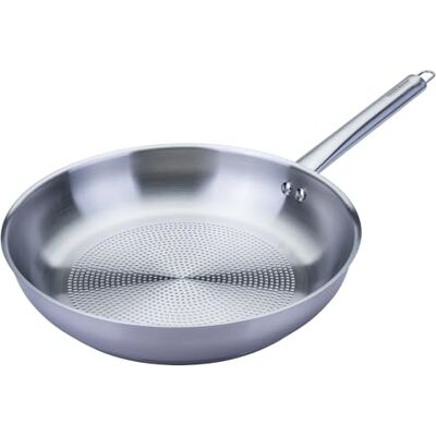 Fackelmann Ovale braadpan met een diameter van 28 cm van hoogwaardig roestvrij staal, perfect voor schoon koken op alle warmtebronnen, inclusief inductie Fackelmann Ovale braadpan met een diameter van 28 cm van hoogwaardig roestvrij staal, perfect voor schoon koken op alle warmtebronnen, inclusief inductie