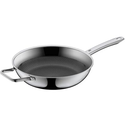WMF Profi Resist Koekenpan diep 28 cm 1756486411, RVS Honingraat structuur die de Anti-Aanbaklaag beschermt, Gelijkmatige verspreiding van de warmte, Geschikt voor alle Warmtebronnen incl. Inductie WMF Profi Resist Koekenpan diep 28 cm 1756486411, RVS Honingraat structuur die de Anti-Aanbaklaag beschermt, Gelijkmatige verspreiding van de warmte, Geschikt voor alle Warmtebronnen incl. Inductie