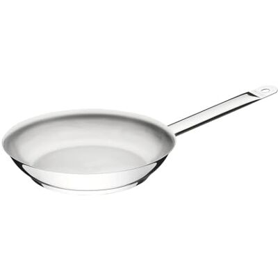 Tramontina Pan van roestvrij staal, Ø 26 cm, roestvrij staal 18/10, niet gecoat, vaatwasmachinebestendig, inductie, ovenbestendig Tramontina Pan van roestvrij staal, Ø 26 cm, roestvrij staal 18/10, niet gecoat, vaatwasmachinebestendig, inductie, ovenbestendig