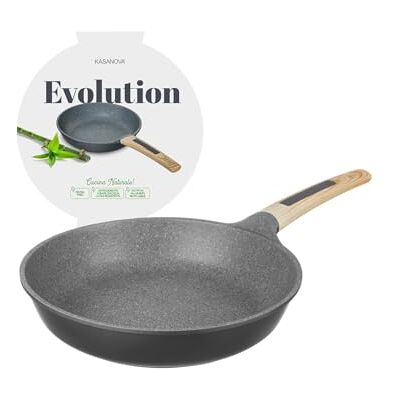 KASANOVA Evolution pan met antiaanbaklaag, inductiepan, anti-aanbaklaag, inductie, 26 cm KASANOVA Evolution pan met antiaanbaklaag, inductiepan, anti-aanbaklaag, inductie, 26 cm