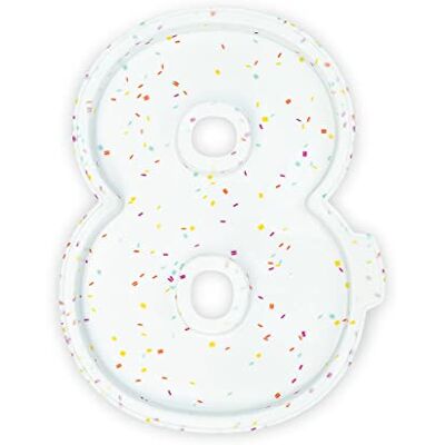 CÉCOA Set van 2 siliconen bakvormen voor layer cake, number cake, cijfers 8 CÉCOA Set van 2 siliconen bakvormen voor layer cake, number cake, cijfers 8