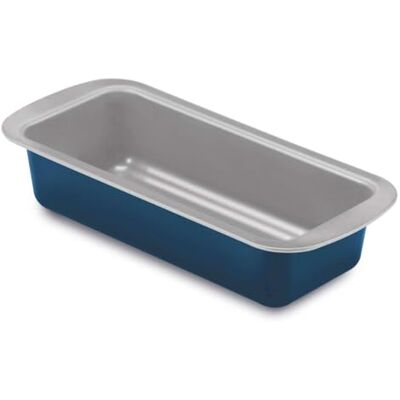 Guardini , Linea Xbake, Plumacakevorm 25 x 11 cm, staal met antiaanbaklaag, milieuvriendelijk, grijs/blauw Guardini , Linea Xbake, Plumacakevorm 25 x 11 cm, staal met antiaanbaklaag, milieuvriendelijk, grijs/blauw