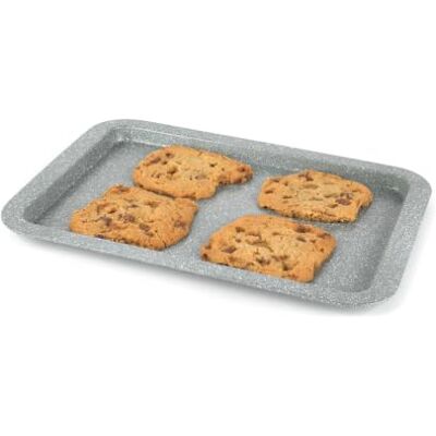 Salter BW02775G Marble Collection Bakplaat, antiaanbaklaag, 38 cm, rechthoekige bakplaten, ovenschaal van koolstofstaal, PFOA-vrij, ovenbestendig tot 220 °C/thermostaat 7, grijs Salter BW02775G Marble Collection Bakplaat, antiaanbaklaag, 38 cm, rechthoekige bakplaten, ovenschaal van koolstofstaal, PFOA-vrij, ovenbestendig tot 220 °C/thermostaat 7, grijs