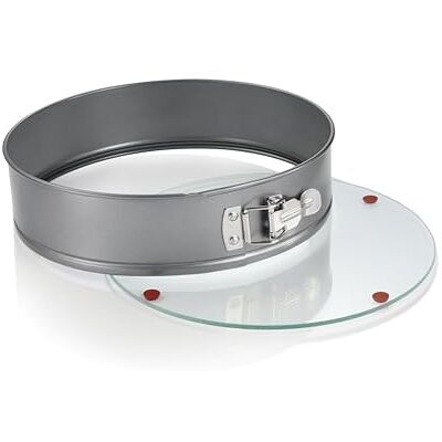 Tescoma Delicia taartvorm om te openen Ø 28 cm met glazen bodem, metaal Tescoma Delicia taartvorm om te openen Ø 28 cm met glazen bodem, metaal