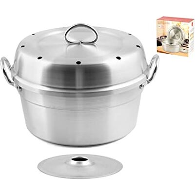 Home Fornetto aluminium gaskachel cm 28 met deksel keukentop, materiaal, multicolor Home Fornetto aluminium gaskachel cm 28 met deksel keukentop, materiaal, multicolor