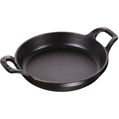 STAUB Stapelbare gietijzeren schaal, rond, Ø 20 cm, 0,75 l, mat zwart STAUB Stapelbare gietijzeren schaal, rond, Ø 20 cm, 0,75 l, mat zwart
