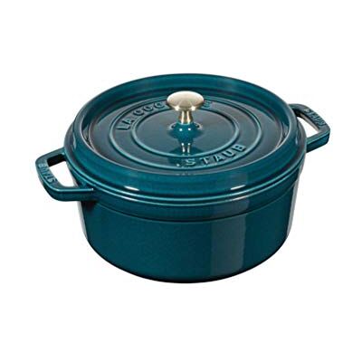 STAUB Gietijzeren braadpan, rond, Ø 24 cm, 3,8 l, La Mer STAUB Gietijzeren braadpan, rond, Ø 24 cm, 3,8 l, La Mer