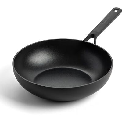 KitchenAid Inductiewok 28 cm – Classic Forged aluminium – van geanodiseerd keramiek met antiaanbaklaag, PFAS-Free, inductie, oven en vaatwasser, zwart KitchenAid Inductiewok 28 cm – Classic Forged aluminium – van geanodiseerd keramiek met antiaanbaklaag, PFAS-Free, inductie, oven en vaatwasser, zwart