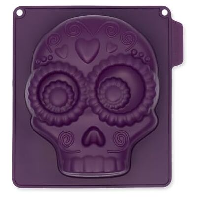 CÉCOA • Calavera doodskop Halloween-vorm • reuzenvorm van siliconen • Mexicaanse schedel taart • anti-aanbaklaag • BPA-vrij • gemakkelijk los te maken • perfect koken • 100% voedselveilige siliconen CÉCOA • Calavera doodskop Halloween-vorm • reuzenvorm van siliconen • Mexicaanse schedel taart • anti-aanbaklaag • BPA-vrij • gemakkelijk los te maken • perfect koken • 100% voedselveilige siliconen