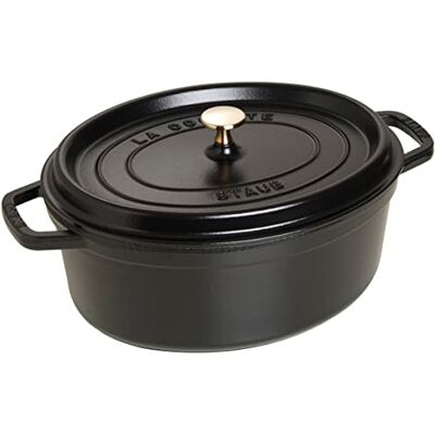 STAUB Gietijzeren stoofpan ovaal 41 cm 12 l Zwart STAUB Gietijzeren stoofpan ovaal 41 cm 12 l Zwart