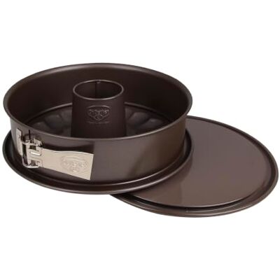 Dr. Oetker Springvorm met buisbodem en servies Ø 28 cm bakeditie bakvorm met keramische versterkte antiaanbaklaag, snij- en krasbestendige bodem Dr. Oetker Springvorm met buisbodem en servies Ø 28 cm bakeditie bakvorm met keramische versterkte antiaanbaklaag, snij- en krasbestendige bodem