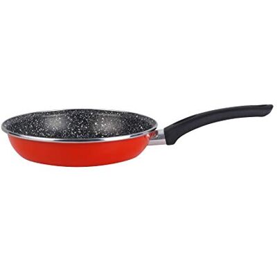 Magefesa K2 rood – pan 26 cm van gehard staal buitenkant rood met antiaanbaklaag, tweelaags, versterkt in steen-look, geschikt voor alle soorten fornuizen, vooral inductie, 50% energiebesparing. Magefesa K2 rood – pan 26 cm van gehard staal buitenkant rood met antiaanbaklaag, tweelaags, versterkt in steen-look, geschikt voor alle soorten fornuizen, vooral inductie, 50% energiebesparing.