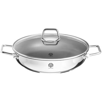 Schulte-Ufer 64056-965-28 Stoofpan met Wega-coating, roestvrij staal, 28 cm Schulte-Ufer 64056-965-28 Stoofpan met Wega-coating, roestvrij staal, 28 cm