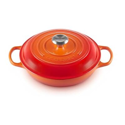 Le Creuset Signature kookpan van geëmailleerd gietijzer, rond, Ø 26 cm, 2 l, 4,205 kg, vulkanisch, 21180260902430 Le Creuset Signature kookpan van geëmailleerd gietijzer, rond, Ø 26 cm, 2 l, 4,205 kg, vulkanisch, 21180260902430