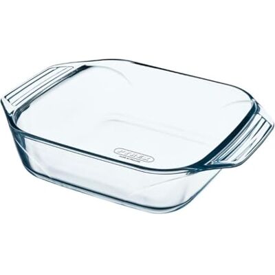 Pyrex Onweerstaanbaar vierkante ovenschaal van glas, 29 x 23 cm Pyrex Onweerstaanbaar vierkante ovenschaal van glas, 29 x 23 cm