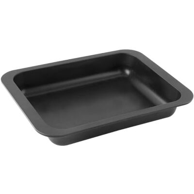 Zenker 7281 Rechthoekige ovenschaal, antiaanbaklaag, ovenschaal, ovenschaal, zwart, roestvrij staal, 33 x 25 x 5 cm Zenker 7281 Rechthoekige ovenschaal, antiaanbaklaag, ovenschaal, ovenschaal, zwart, roestvrij staal, 33 x 25 x 5 cm