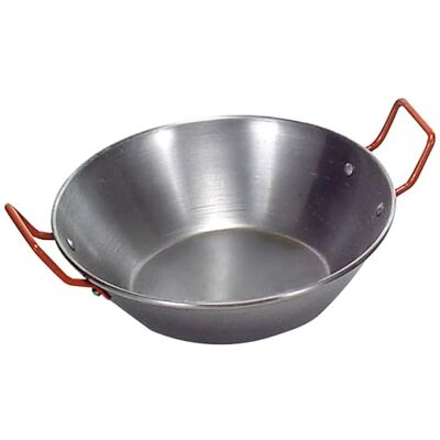 Garcima La Ideal Diepe pan van gepolijst staal met twee handgrepen, zilverkleurig, 36 cm Garcima La Ideal Diepe pan van gepolijst staal met twee handgrepen, zilverkleurig, 36 cm