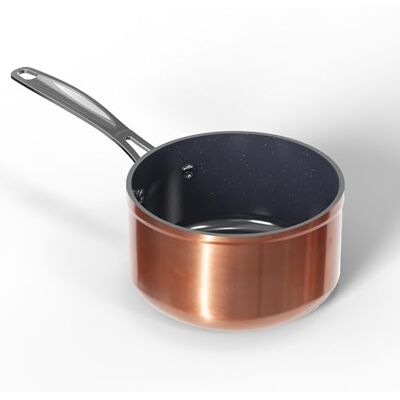 Nuwave Healthy Duralon 1,5 liter blauwe keramische pan met antiaanbaklaag, diamantdoordrenkt, krasbestendig, PFAS-vrij, vaatwasser- en ovenbestendig, inductieklaar en verwarmt Nuwave Healthy Duralon 1,5 liter blauwe keramische pan met antiaanbaklaag, diamantdoordrenkt, krasbestendig, PFAS-vrij, vaatwasser- en ovenbestendig, inductieklaar en verwarmt
