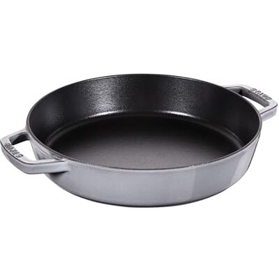 STAUB Gietijzeren braadpan met 2 handgrepen, 26 cm, geschikt voor inductie, grafietgrijs STAUB Gietijzeren braadpan met 2 handgrepen, 26 cm, geschikt voor inductie, grafietgrijs