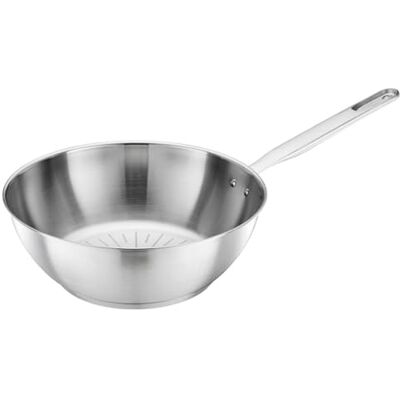 Fiskars Wok All Steel Pure 28 cm, zilver Fiskars Wok All Steel Pure 28 cm, zilver