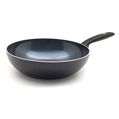 GreenPan Keramische Wokpan 28cm/3.6L Geschikt voor inductie en vaatwasmachinebestendig Gezonde antiaanbaklaag zonder PFAS,Torino GreenPan Keramische Wokpan 28cm/3.6L Geschikt voor inductie en vaatwasmachinebestendig Gezonde antiaanbaklaag zonder PFAS,Torino