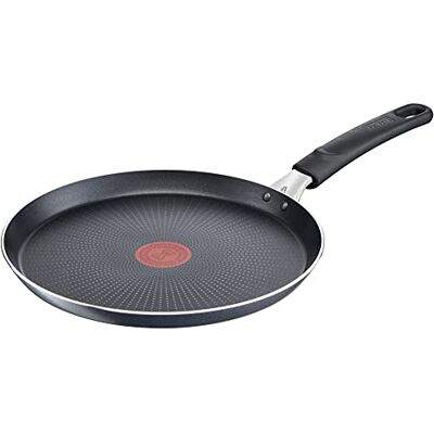 Rowenta Tefal C38510 XL Force pannenkoekpannen, 25 cm, met anti-aanbaklaag, hittesignaal, bestendig, robuust, diffusiepanbodem, extra brede vorm, stabiele handgreep, zwart Tefal XL Force Poêle à crêpes, 25 cm, Résistante, Idéale pour des crêpes , Compat Rowenta Tefal C38510 XL Force pannenkoekpannen, 25 cm, met anti-aanbaklaag, hittesignaal, bestendig, robuust, diffusiepanbodem, extra brede vorm, stabiele handgreep, zwart Tefal XL Force Poêle à crêpes, 25 cm, Résistante, Idéale pour des crêpes , Compat