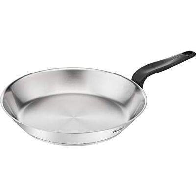 Rowenta Tefal Primary E3080604 roestvrijstalen pan, 28 cm, hoogwaardig roestvrij staal, inductie, voor het koken van heerlijke recepten en blussen Poêle inox pour saisir viandes et légumes Compatible tous feux dont induction Poignée bakelite Nettoyage l Rowenta Tefal Primary E3080604 roestvrijstalen pan, 28 cm, hoogwaardig roestvrij staal, inductie, voor het koken van heerlijke recepten en blussen Poêle inox pour saisir viandes et légumes Compatible tous feux dont induction Poignée bakelite Nettoyage l