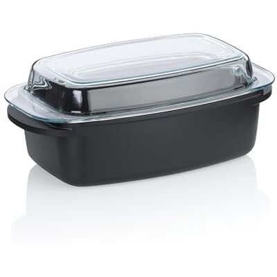 kela ATURA Rechthoekige braadpan met deksel, 4,5 liter, geschikt voor inductie, ovenbestendig, gegoten aluminium, keramische coating, PFAS-vrij kela ATURA Rechthoekige braadpan met deksel, 4,5 liter, geschikt voor inductie, ovenbestendig, gegoten aluminium, keramische coating, PFAS-vrij