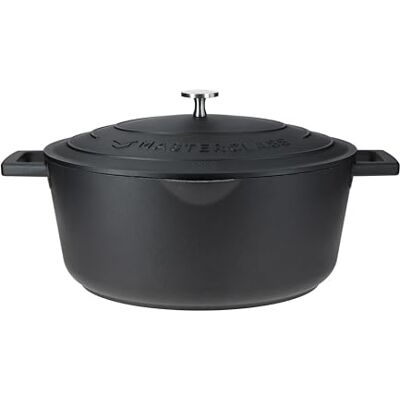 Master Class MasterClass Ovenschaal van gegoten aluminium met automatisch deksel, lichter dan gietijzer, zwart, giet gemakkelijk saus van het fornuis in de oven, om lang te sudderen, 30 cm, 6 l Master Class MasterClass Ovenschaal van gegoten aluminium met automatisch deksel, lichter dan gietijzer, zwart, giet gemakkelijk saus van het fornuis in de oven, om lang te sudderen, 30 cm, 6 l