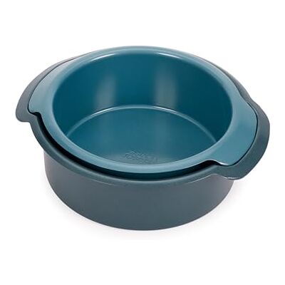 Joseph Joseph Nest™ Set van 2 taartvormen, antiaanbaklaag, rond, 23 cm en 20 cm, koolstofstaal, handgrepen gemakkelijk te trekken, stapelbaar, Joseph Joseph Nest™ Set van 2 taartvormen, antiaanbaklaag, rond, 23 cm en 20 cm, koolstofstaal, handgrepen gemakkelijk te trekken, stapelbaar,